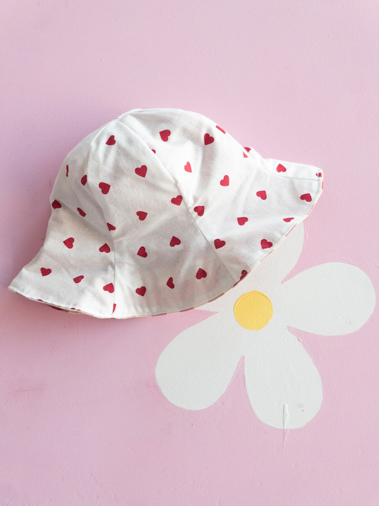 Cappellino cuori + vichy