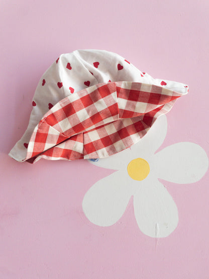Cappellino cuori + vichy