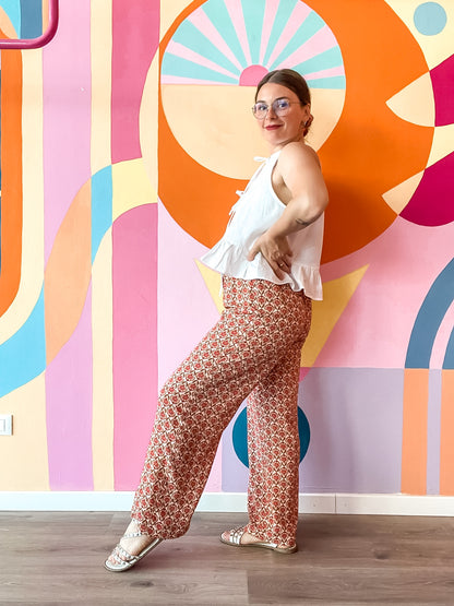 Panta Cleo in viscosa - varie fantasie