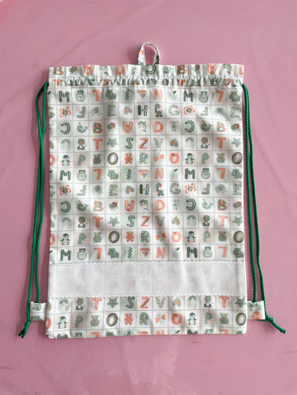 Sacchetta letterine verdi