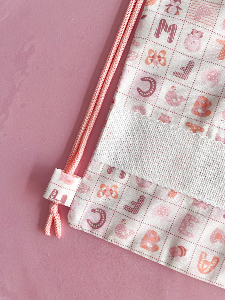 Sacchetta letterine rosa