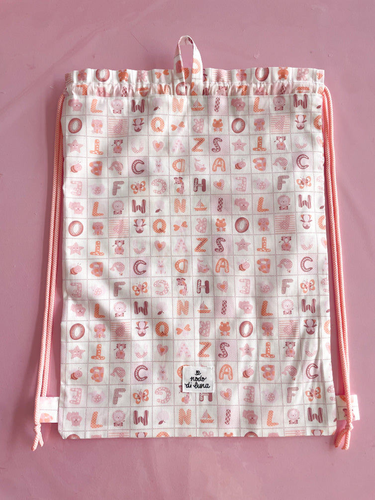 Sacchetta letterine rosa