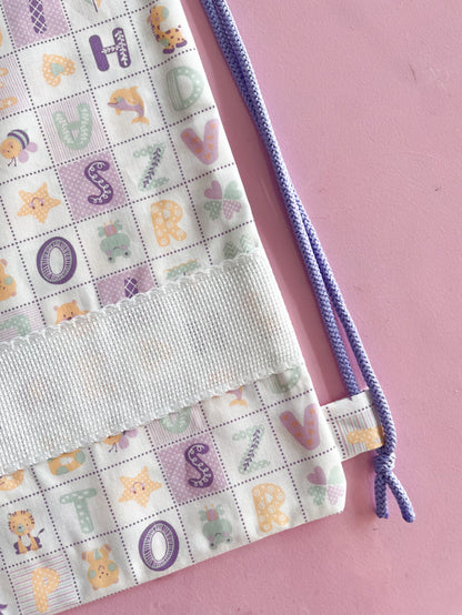 Sacchetta letterine lilla