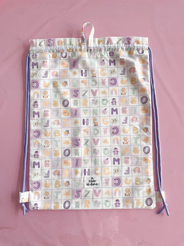 Sacchetta letterine lilla