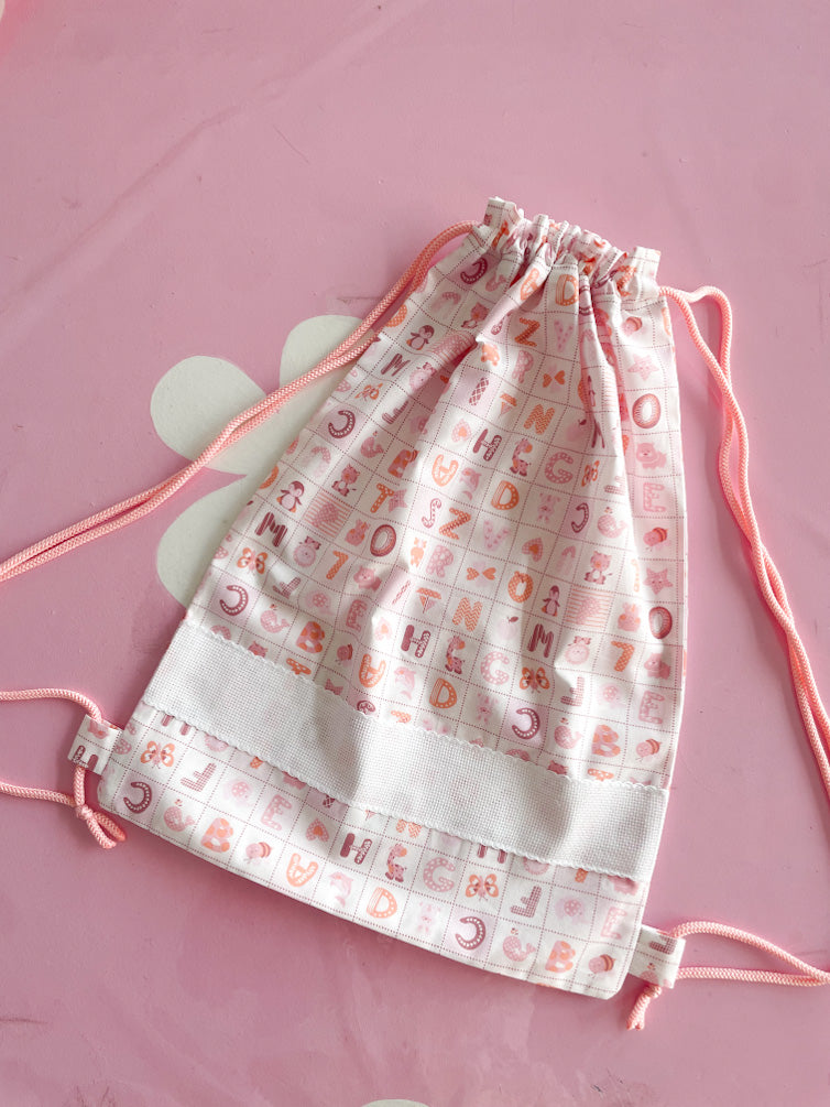 Sacchetta letterine rosa
