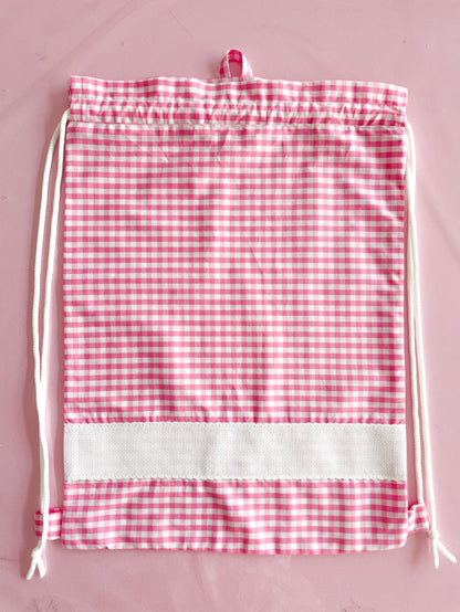 Sacchetta vichy fucsia