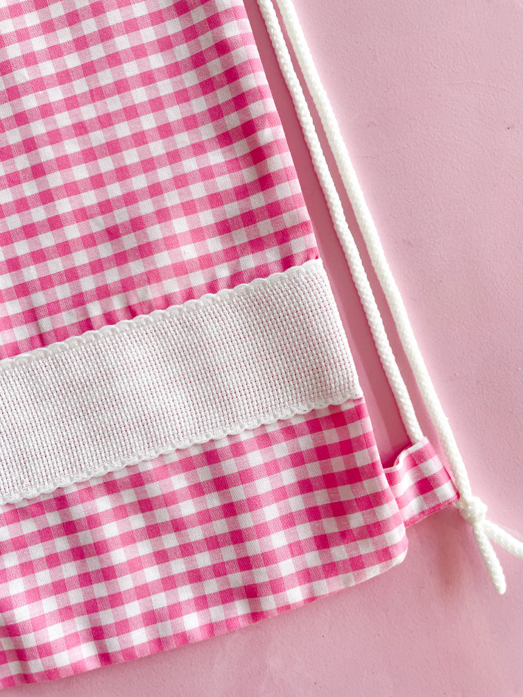 Sacchetta vichy fucsia