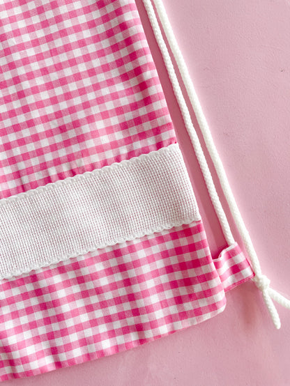 Sacchetta vichy fucsia