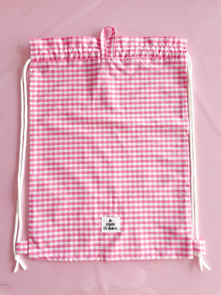 Sacchetta vichy fucsia