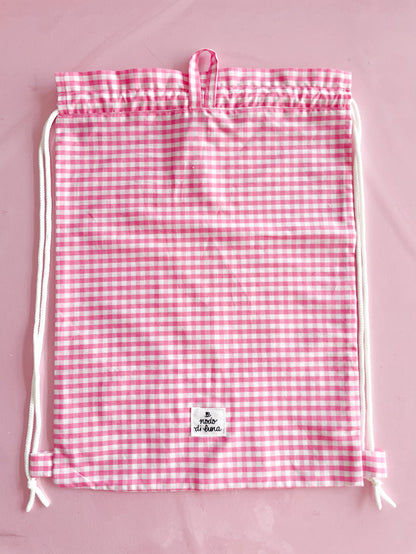 Sacchetta vichy fucsia