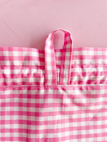 Sacchetta vichy fucsia