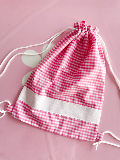 Sacchetta vichy fucsia
