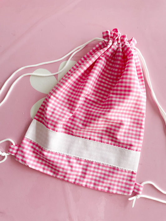 Sacchetta vichy fucsia