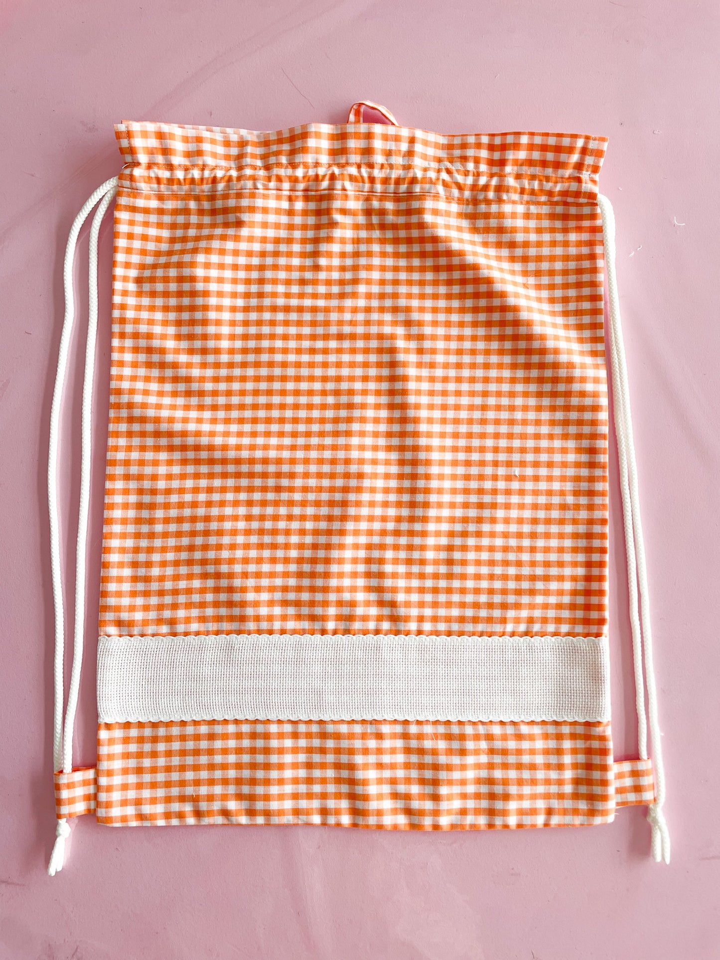 Sacchetta vichy arancione