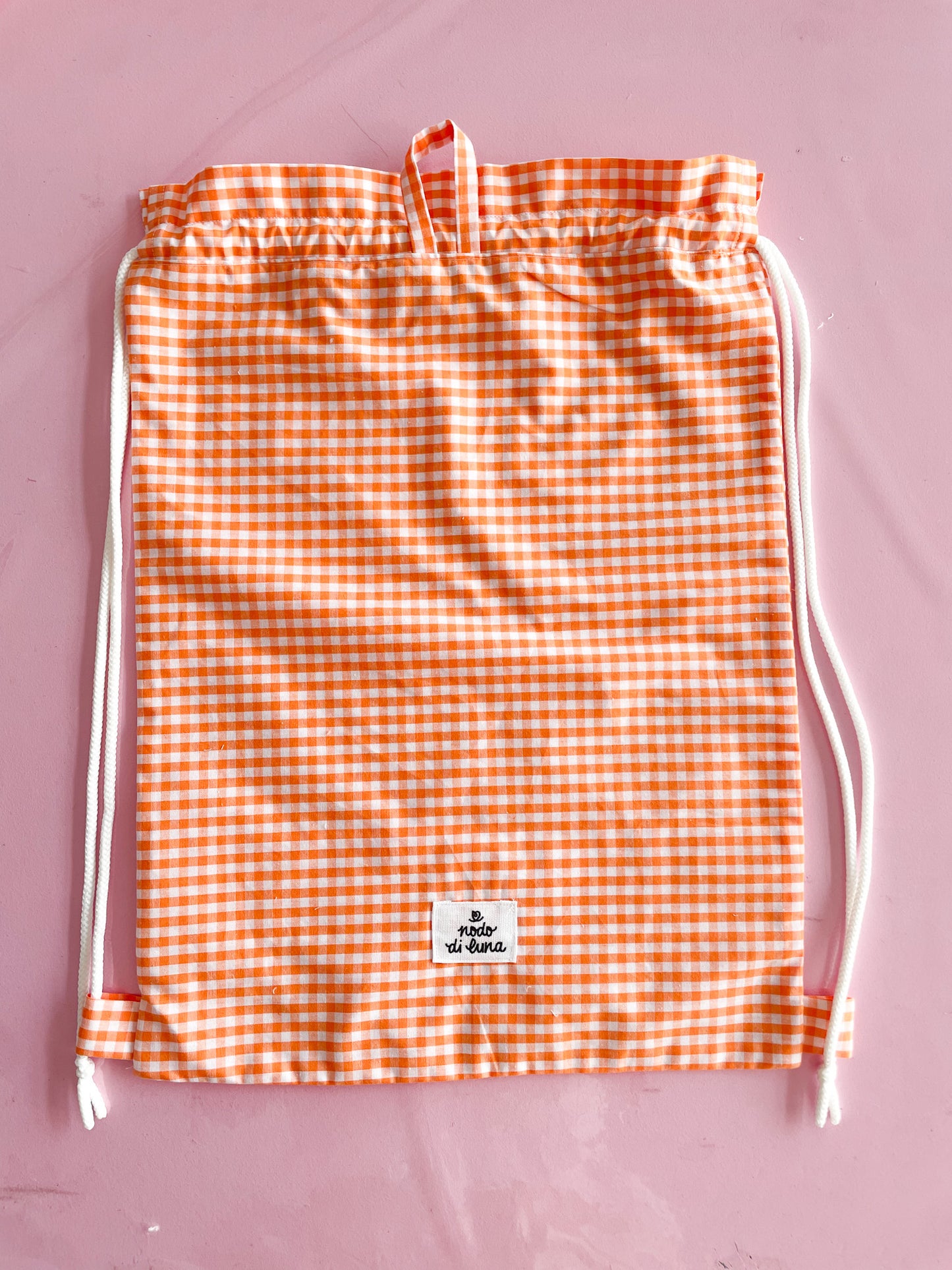 Sacchetta vichy arancione