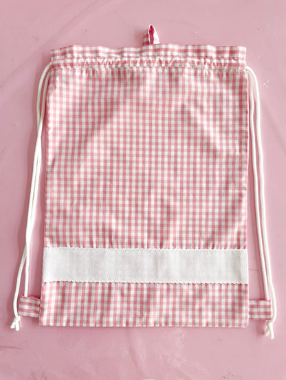 Sacchetta vichy rosa baby