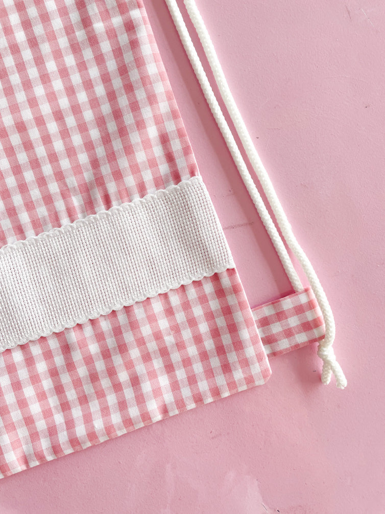Sacchetta vichy rosa baby