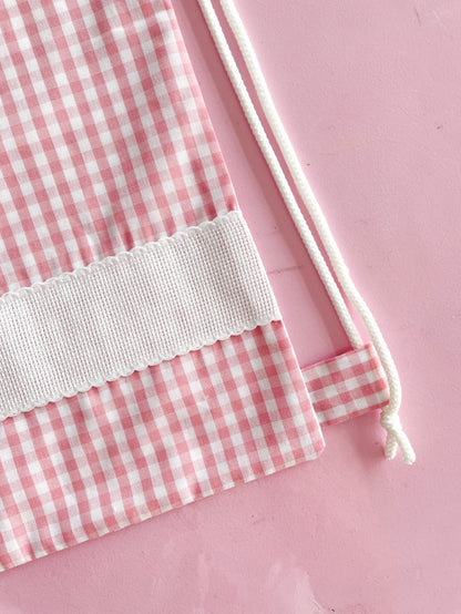 Sacchetta vichy rosa baby