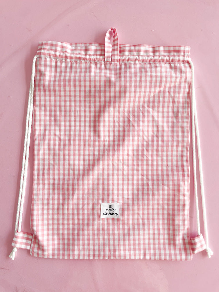 Sacchetta vichy rosa baby