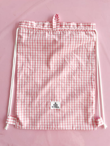 Sacchetta vichy rosa baby