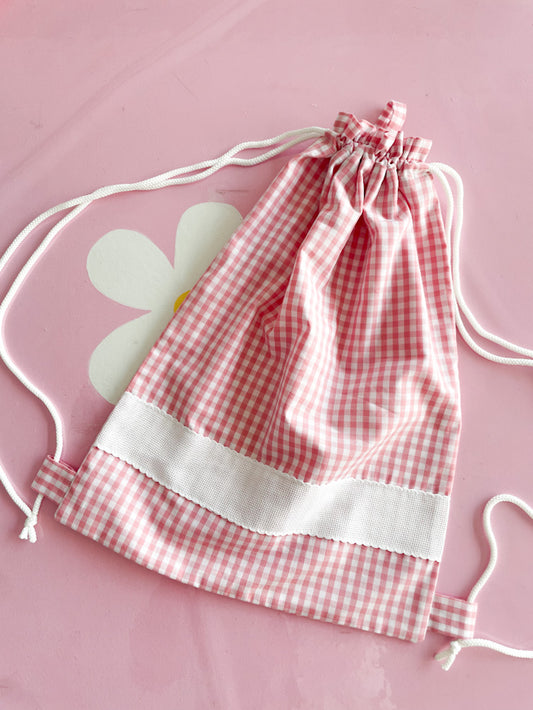 Sacchetta vichy rosa baby
