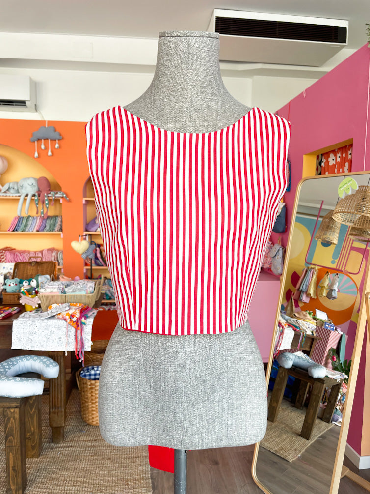 Top regina di cuori - reversibile