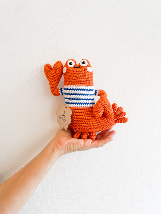 Peluche amigurumi Astice