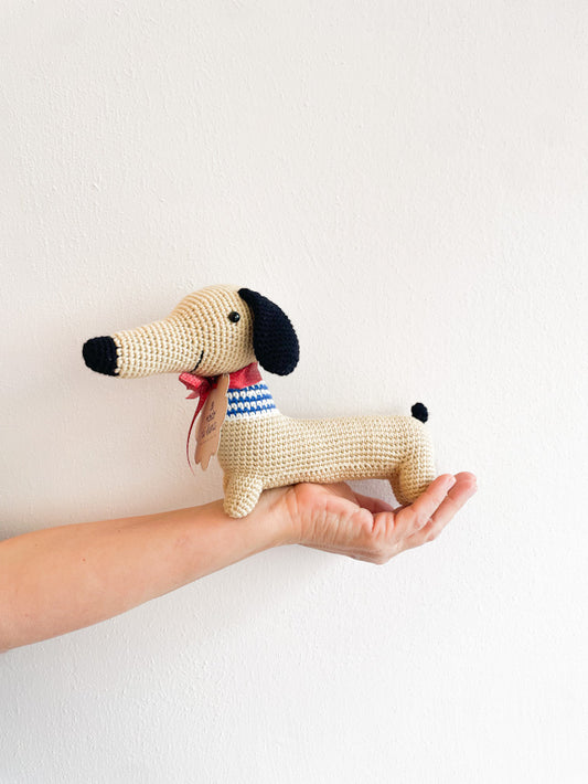 Peluche amigurumi Bassotto