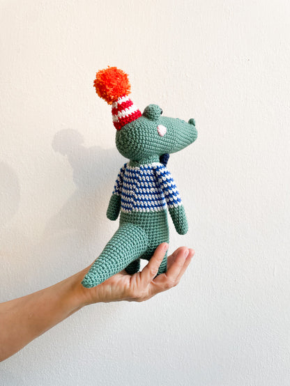 Peluche amigurumi Coccodrillo