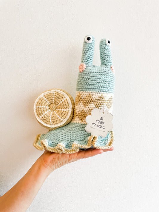 Peluche amigurumi Lumaca